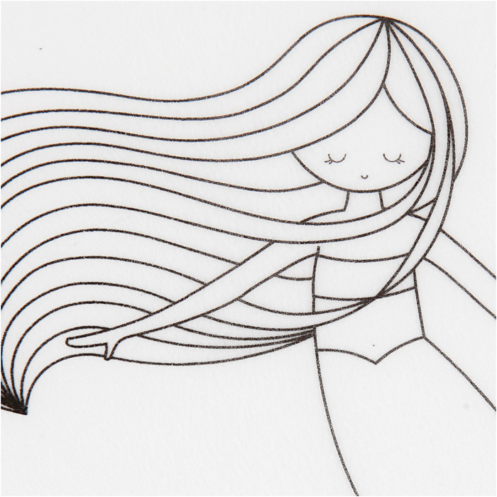Shrink Plastic with Designs - Mermaid, 4 sheets