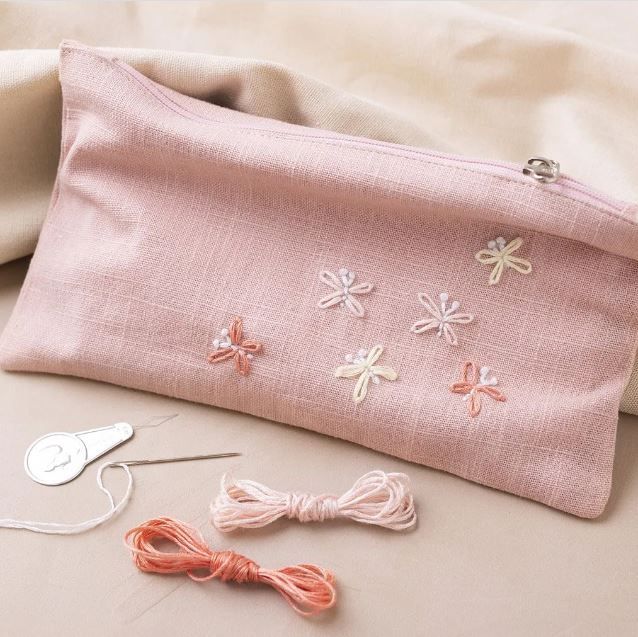 DIY Embroidery Kit - Pencil Pouch
