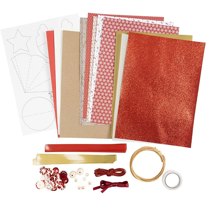 DIY Christmas Ornaments - Cut & Craft Kit, Classic