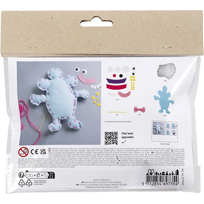 Monster Craft Kit - Sew Your Own Felt Monster