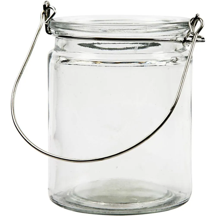 Glass Candle Jars Ø7.6 cm, 2 pcs