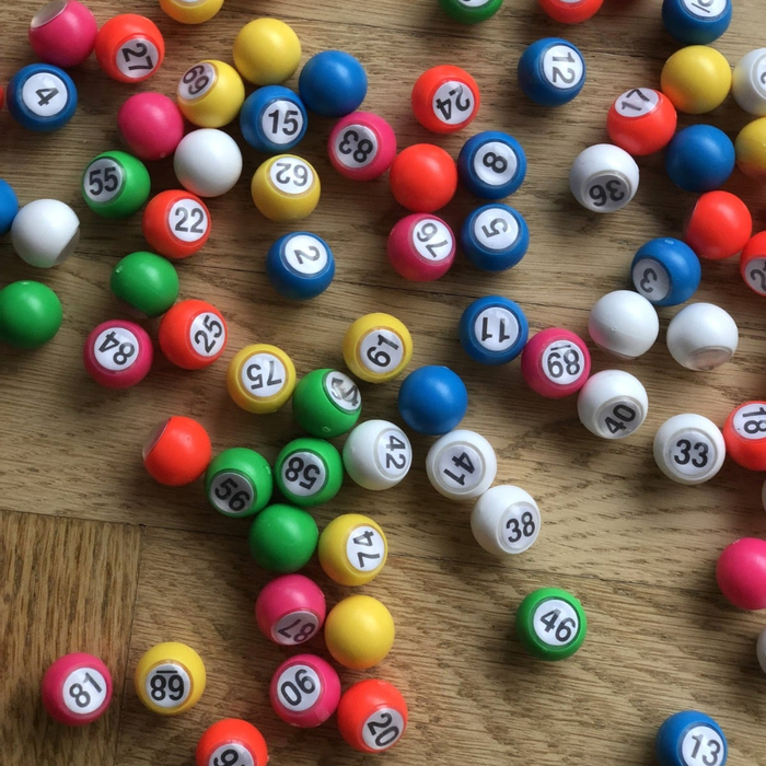 Raffle Accs. - Numbered Bingo Balls, 90 pcs