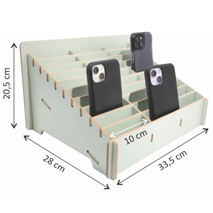 Cell Phone Storage Box, 30-Grid