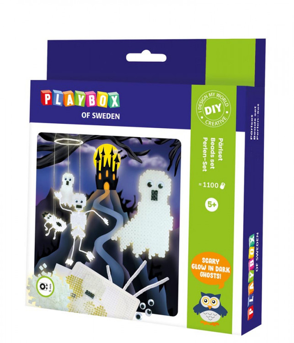 Beads Set - Glow-in-the-Dark Ghosts, 1100 pcs