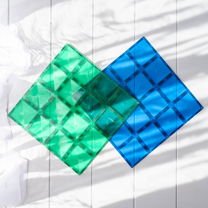 CONNETIX | Baseplates, Blue & Green, 2 pcs