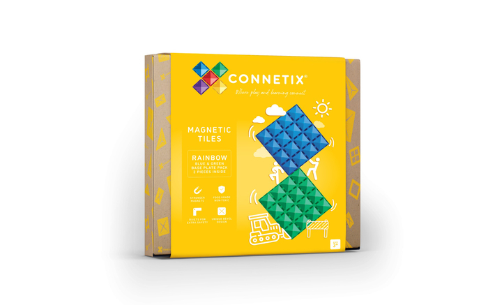 CONNETIX | Baseplates, Blue & Green, 2 pcs