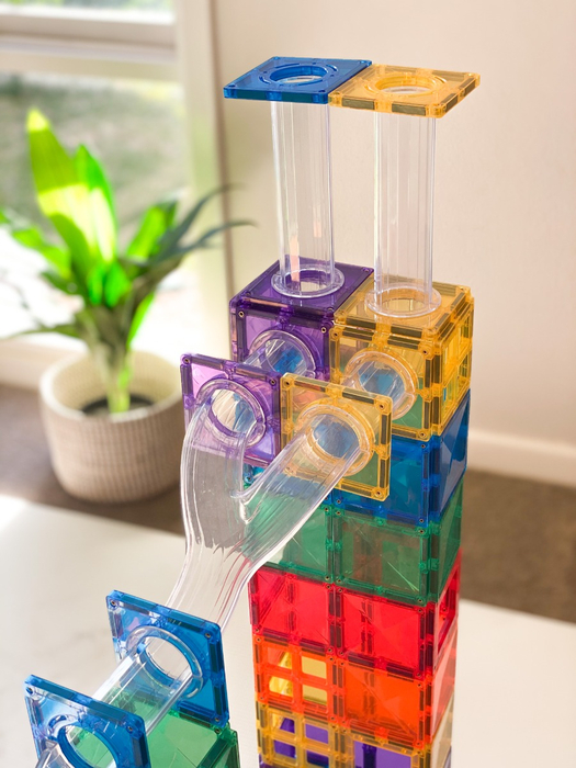 CONNETIX | Rainbow Ball Run Pack, 92 pcs