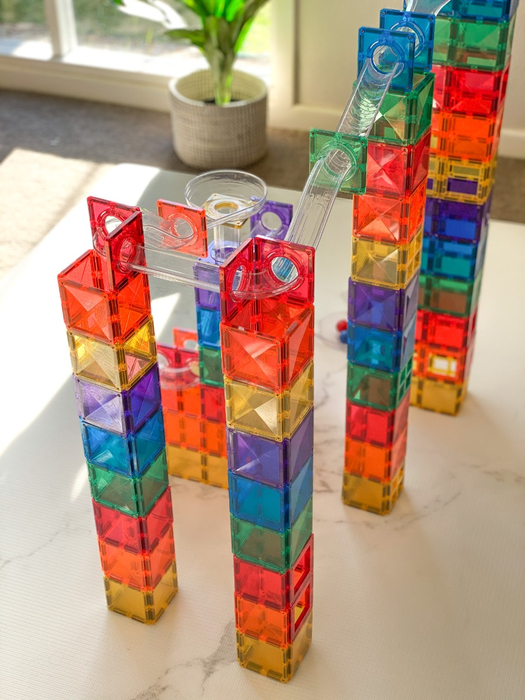 CONNETIX | Rainbow Ball Run Pack, 92 pcs
