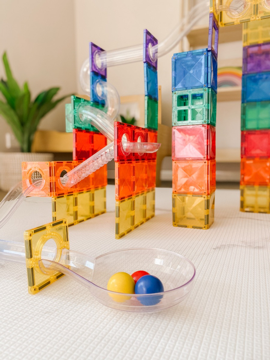 CONNETIX | Rainbow Ball Run Pack, 92 pcs