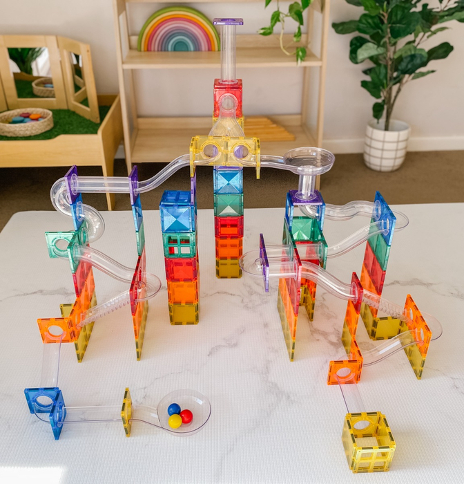 CONNETIX | Rainbow Ball Run Pack, 92 pcs