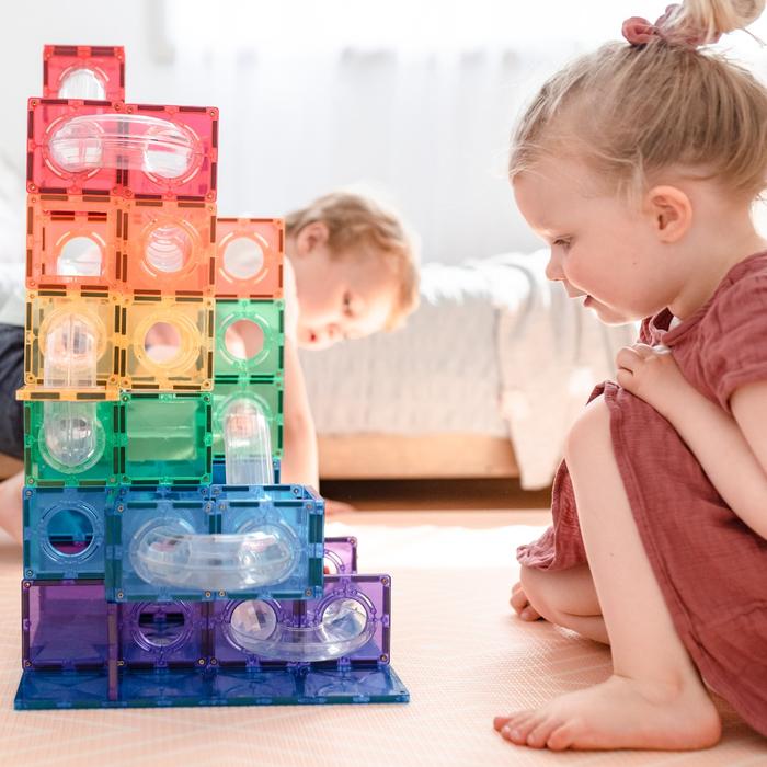CONNETIX | Rainbow Ball Run Pack, 92 pcs