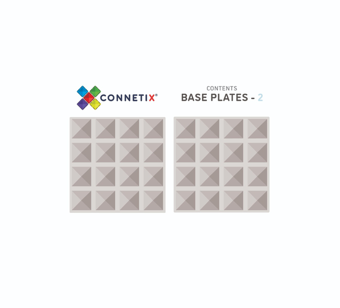 CONNETIX | Baseplates, Clear, 2 pcs