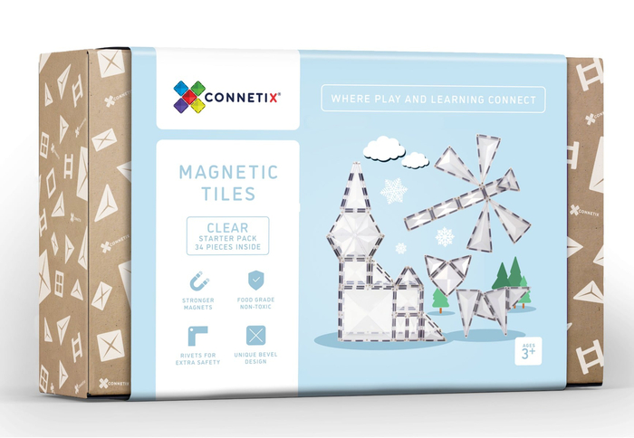 CONNETIX | Clear Starter Pack, 34 pcs