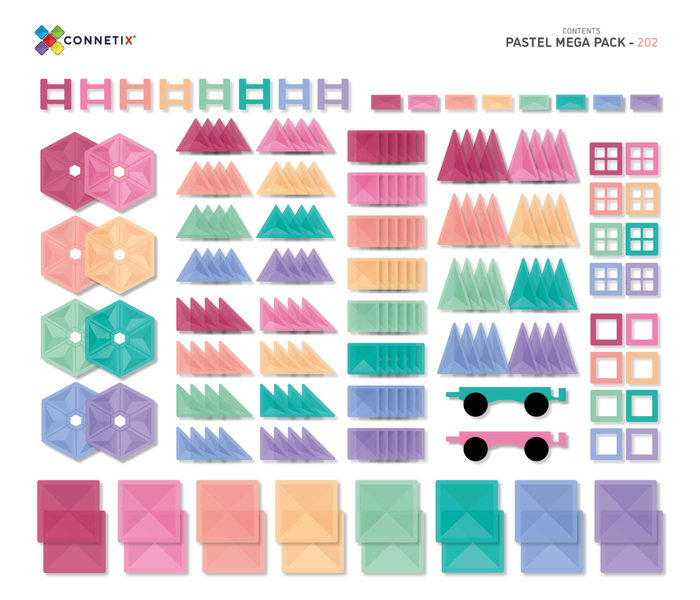 CONNETIX | Pastel Mega Pack, 202 pcs