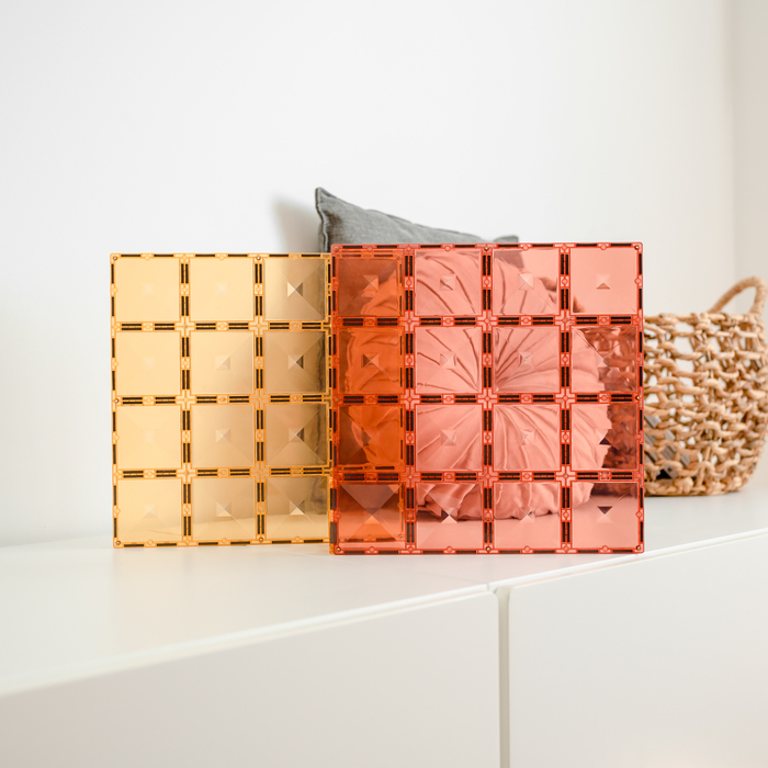 CONNETIX | Baseplates, Lemon & Peach, 2 pcs