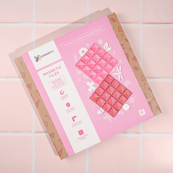 CONNETIX | Baseplates, Pink & Berry, 2 pcs