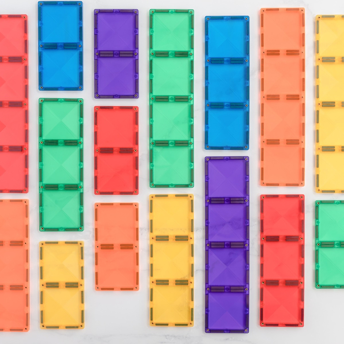 CONNETIX | Rainbow Rectangle Pack, 18 pcs