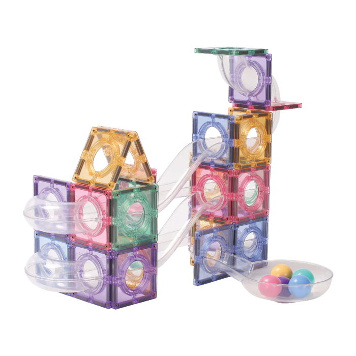 Cleverclixx | Creative Pastel Ball Run, 70 pcs