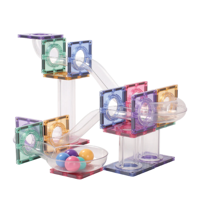 Cleverclixx | Creative Pastel Ball Run, 70 pcs