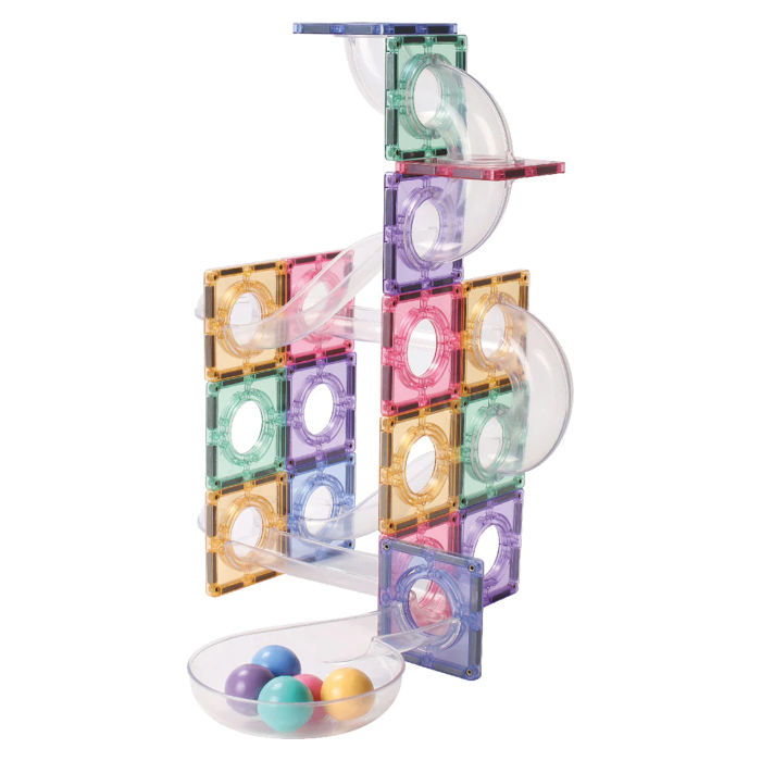 Cleverclixx | Creative Pastel Ball Run, 70 pcs