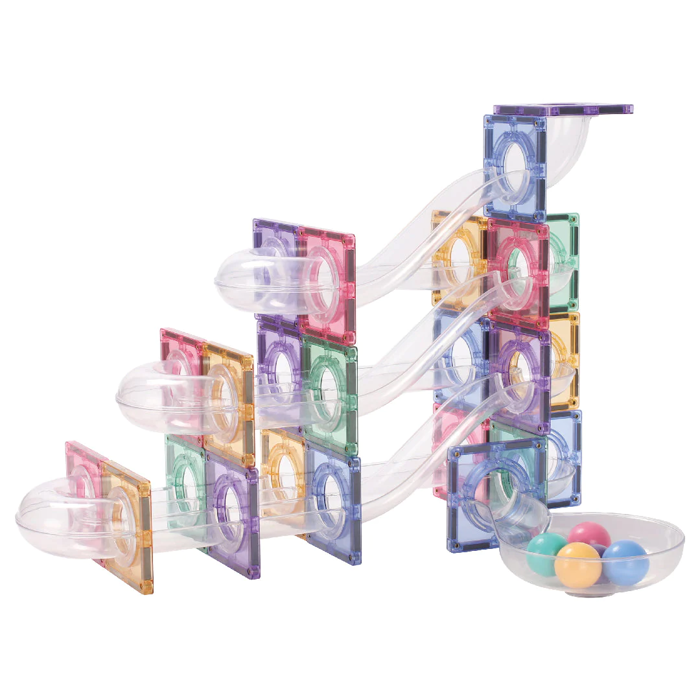 Cleverclixx | Creative Pastel Ball Run, 70 pcs