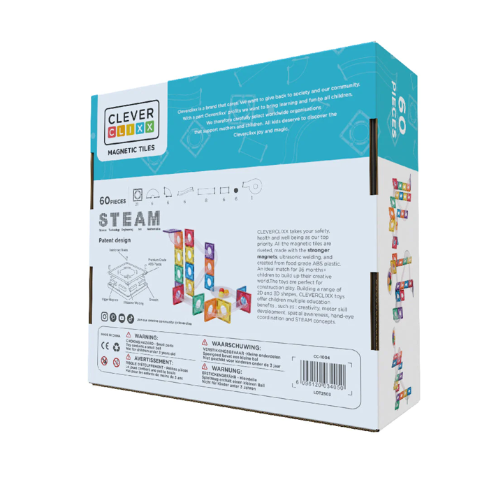 Cleverclixx | Compact Ball Run, 60 pcs