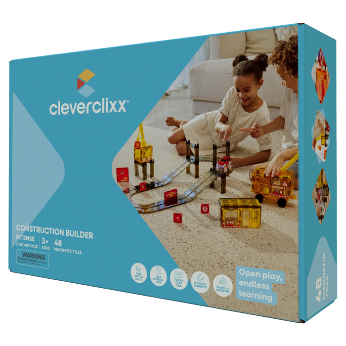 Cleverclixx | Construction Builder Intense, 48 pcs