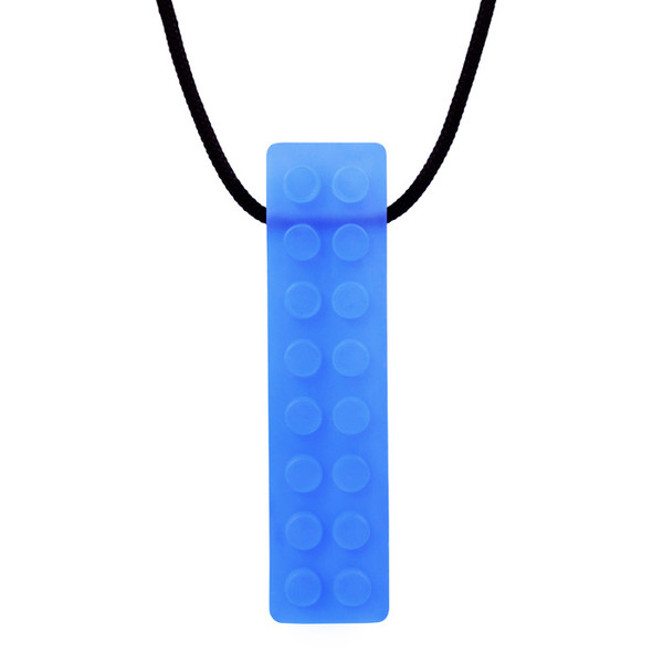 Chew Necklace, Textured Brick Pendant - Firm