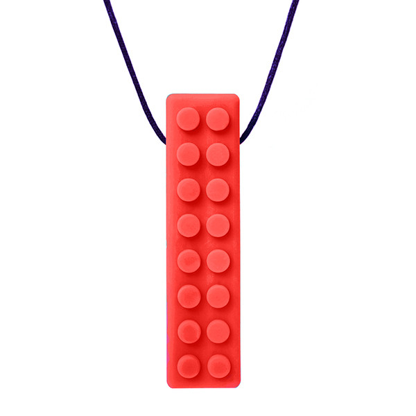 Chew Necklace, Textured Brick Pendant - Standard