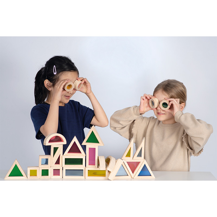 Sensory Wooden Blocks, 24 pcs