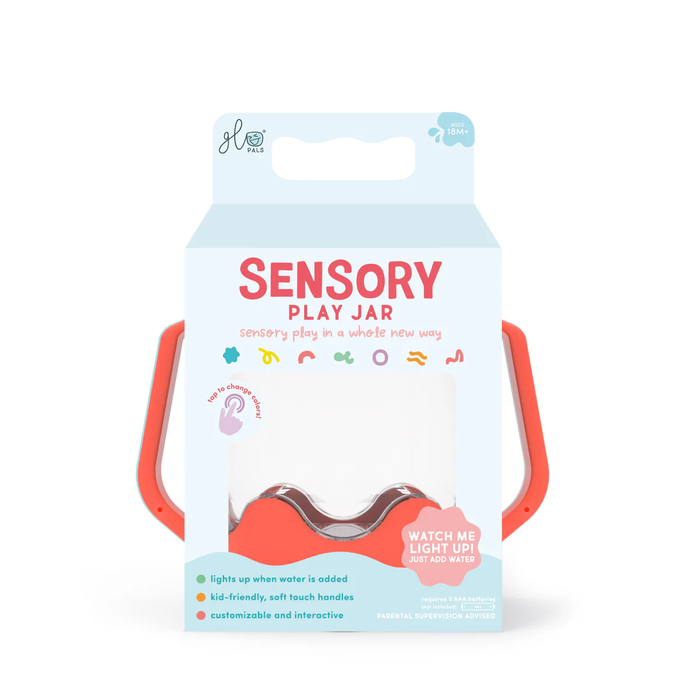 Sensory Light-Up Water Jar - Coral