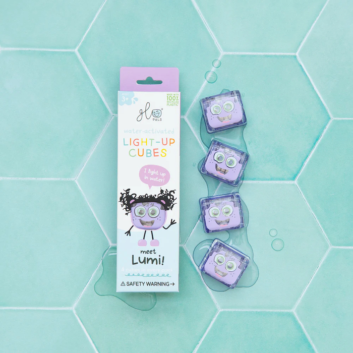 Sensory Light-Up Water Cubes - Lumi, 4 pcs