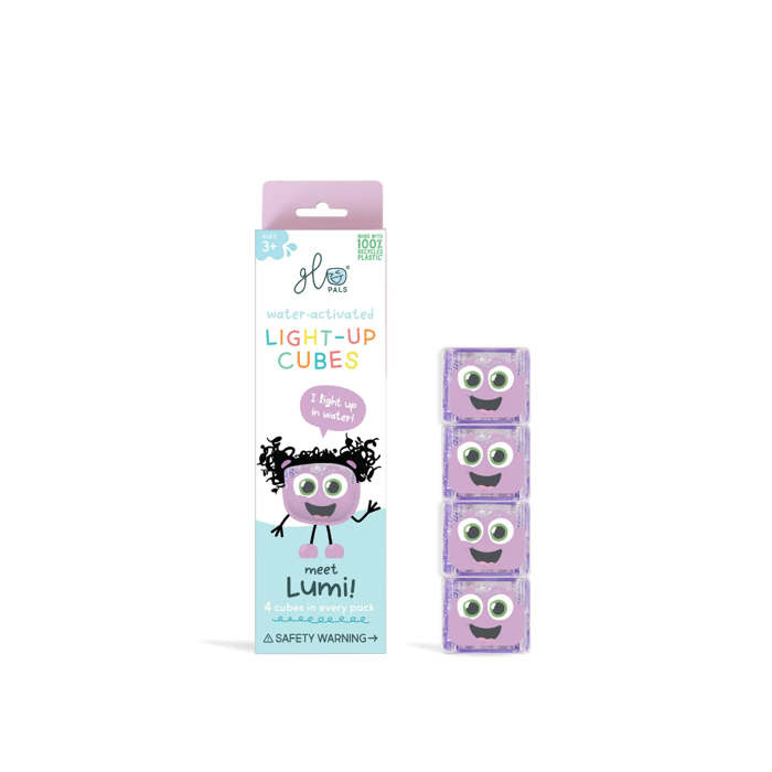 Sensory Light-Up Water Cubes - Lumi, 4 pcs