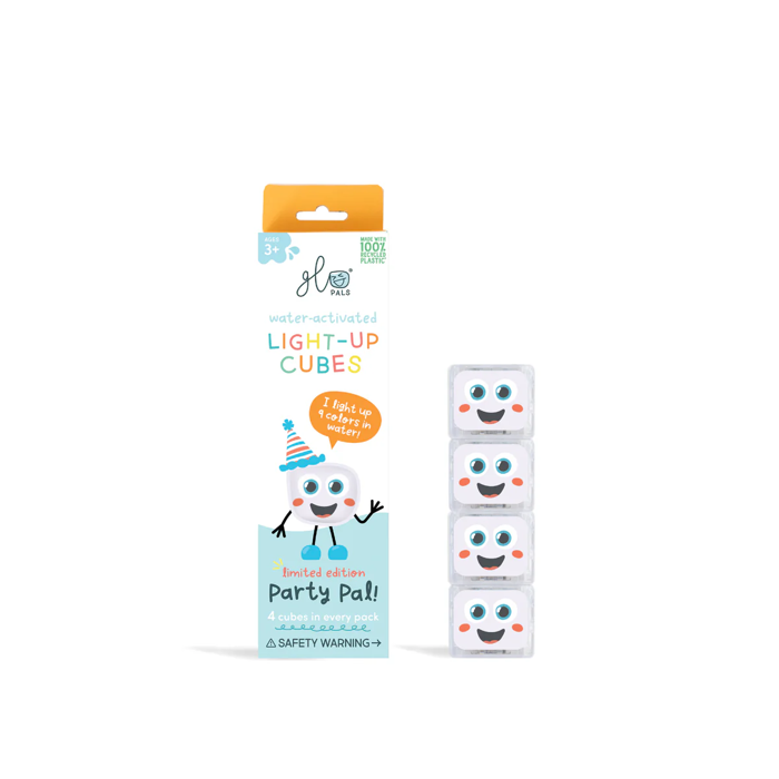 Sensory Light-Up Water Cubes - Party Pal, 4 pcs