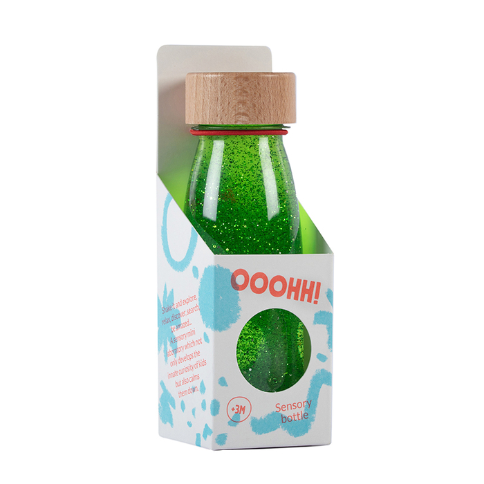 Sensory Bottle - Green Glitter