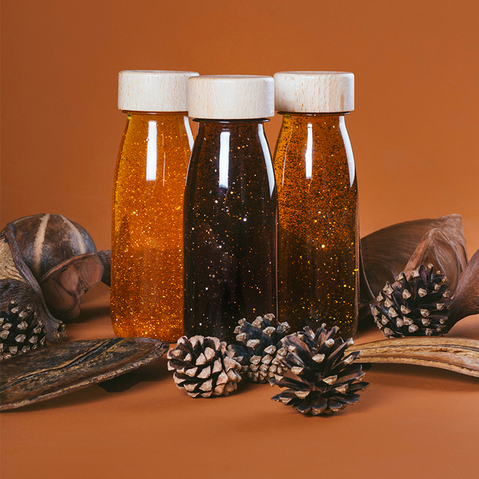 Sensory Bottle - Sienna Glitter