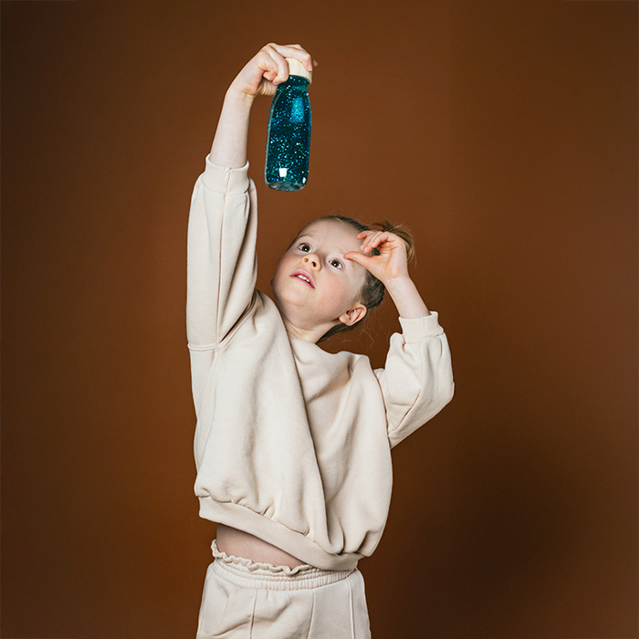 Sensory Bottle - Turquoise Glitter