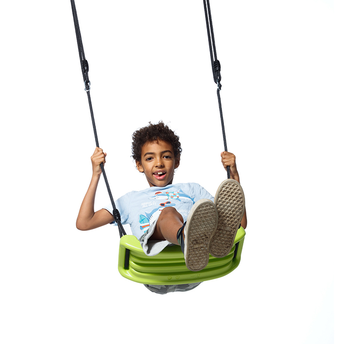 Plastic Swing - Lime (Black Rope)