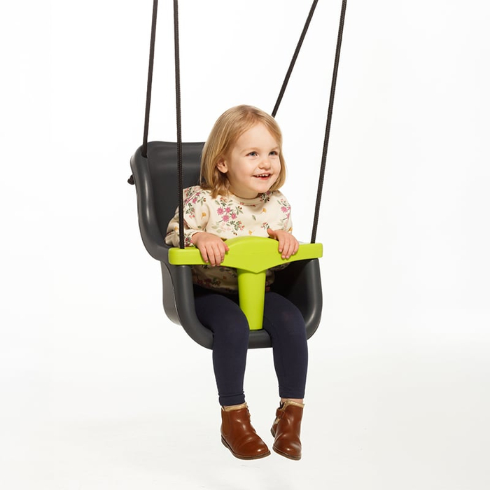 Baby Swing - Anthracite/Lime (Black Rope)
