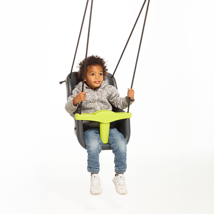 Baby Swing - Anthracite/Lime (Black Rope)