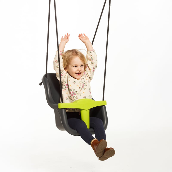 Baby Swing - Anthracite/Lime (Black Rope)
