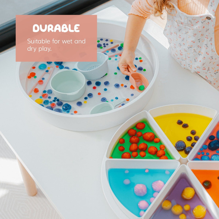 Nesting Scoops for Sensory Play - Coral, 3 pcs