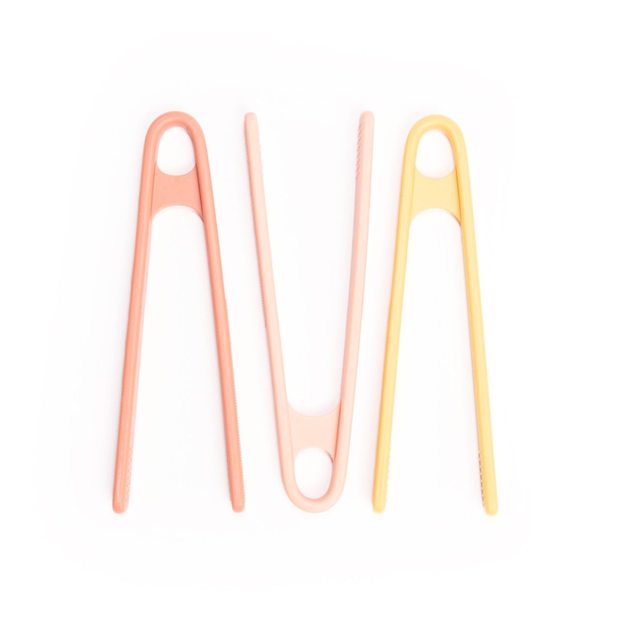 Tongs for Sensory Play - Coral, 3 pcs