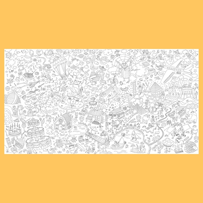 Colouring Poster XXL - Fantasy World