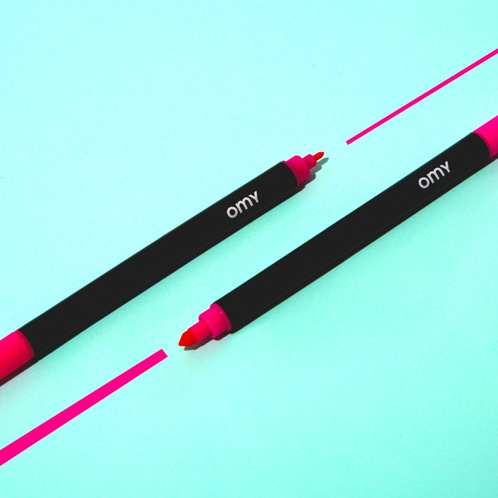 Dual-Tip Felt-Tip Markers, 100 pcs