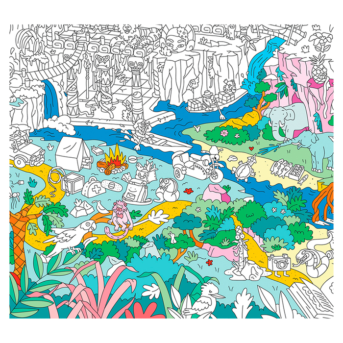 Colouring Poster - Jungle