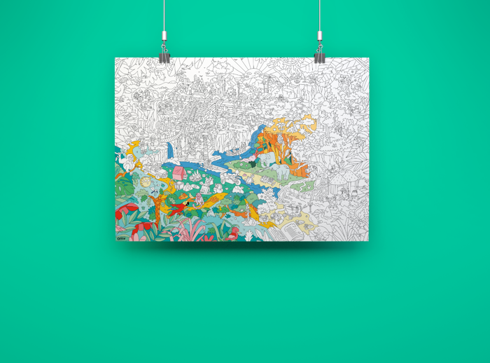 Colouring Poster - Jungle