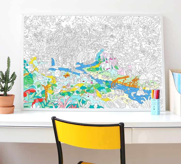 Colouring Poster - Jungle