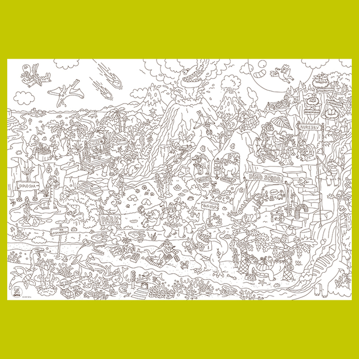 Colouring Poster - Dinos