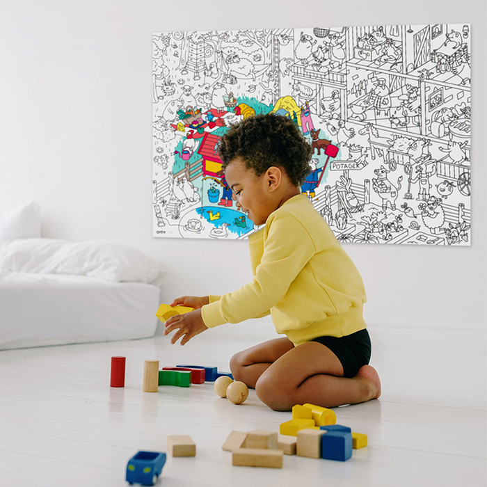 Colouring Poster - Crazy Farm